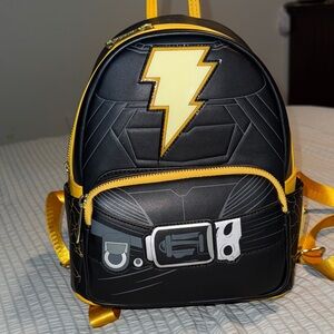 Black and Yellow Lightning Bolt Backpack